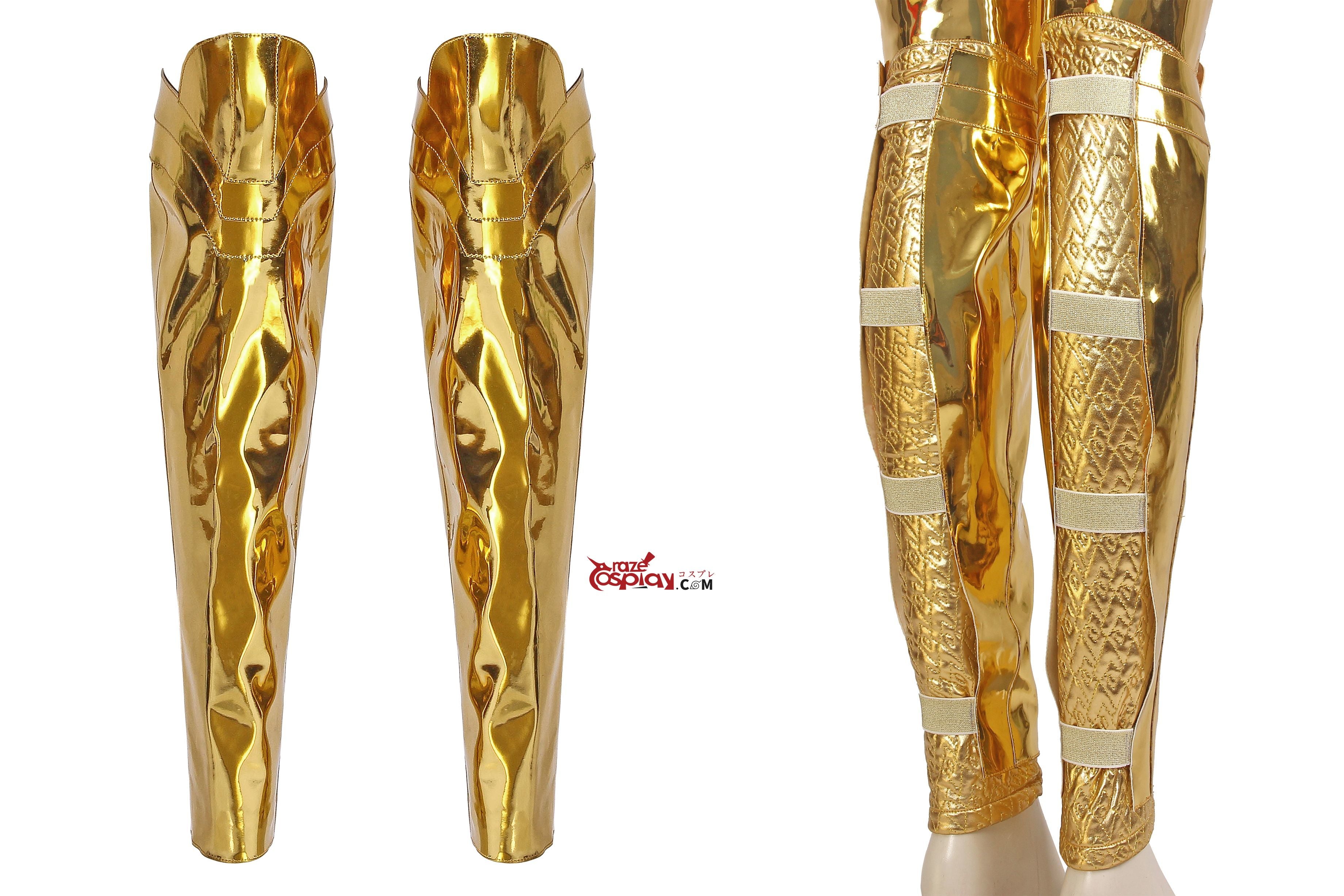 Diana Prince Golden Outfit Cosplay Costume