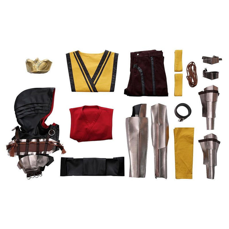 Adult Mortal Kombat 11 Scorpion Womens Cosplay Outfit Female High Quality Youth Halloween Costume