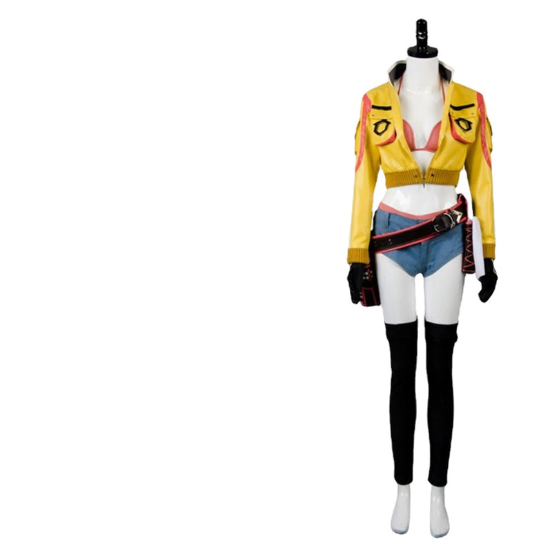 Final Fantasy Xv Ff15 Cindy Aurum Gas Station Service Uniform Cosplay Costume