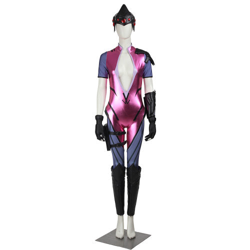 Overwatch Ow Widowmaker Jumpsuit Outfit Halloween Cosplay Costume