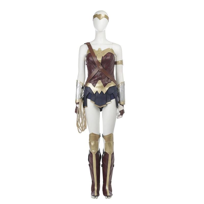 Wonder Woman 2017 Diana Prince Leather Cosplay Costume For Adult