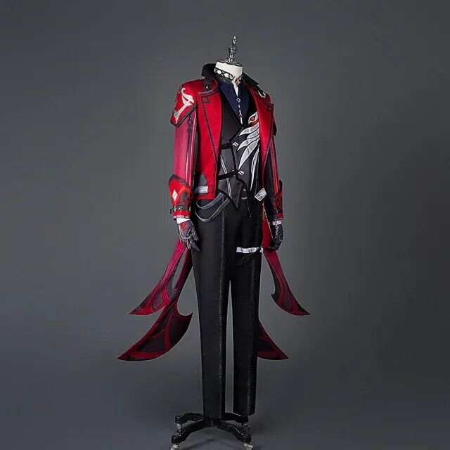 Genshin Impact Diluc Red Dead of Night Costume