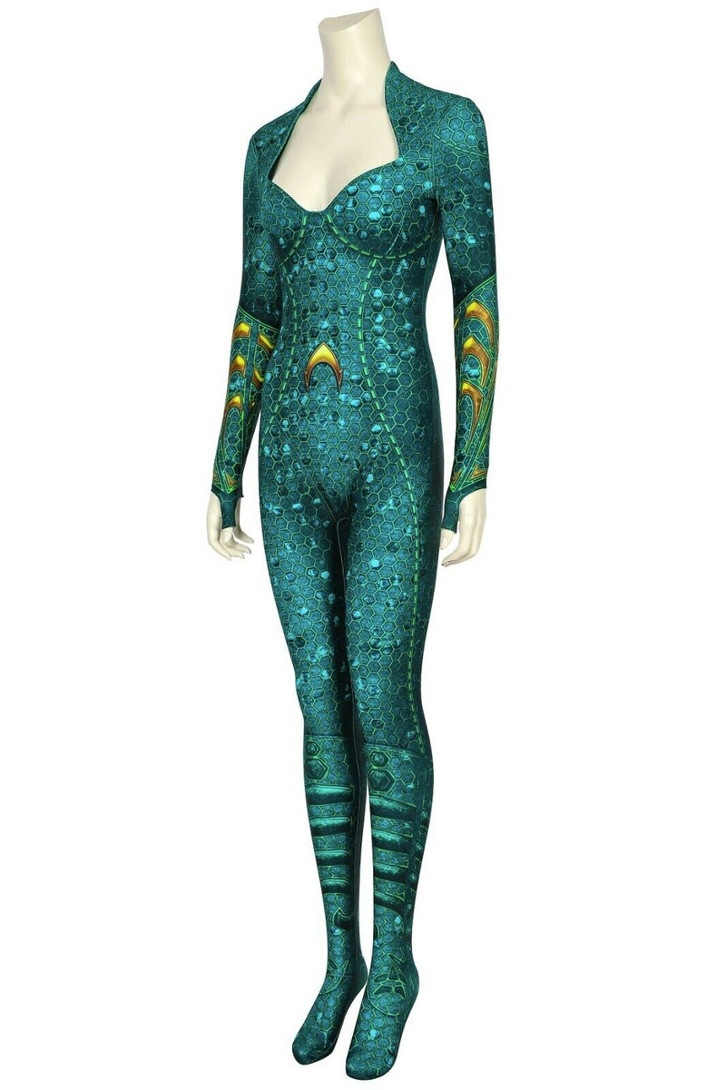 Aquaman Mera Atlantis Jumpsuit Halloween Cosplay Costume