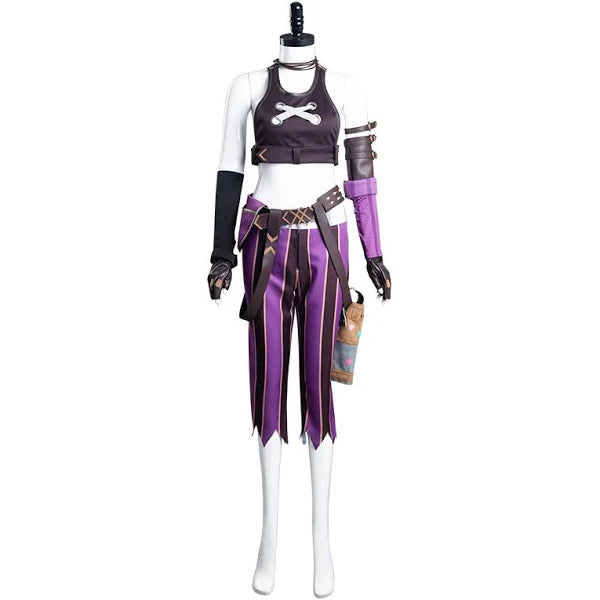 League of Legends Arcane Jinx Outfit LOL Fortnite Arcane Halloween Cosplay Costumes