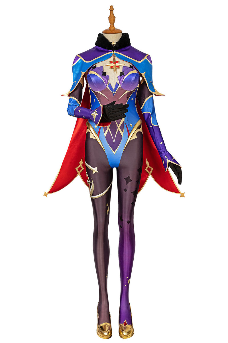 Genshin Impact Mona Megistus Astral Reflection Cosplay Costume - CrazeCosplay