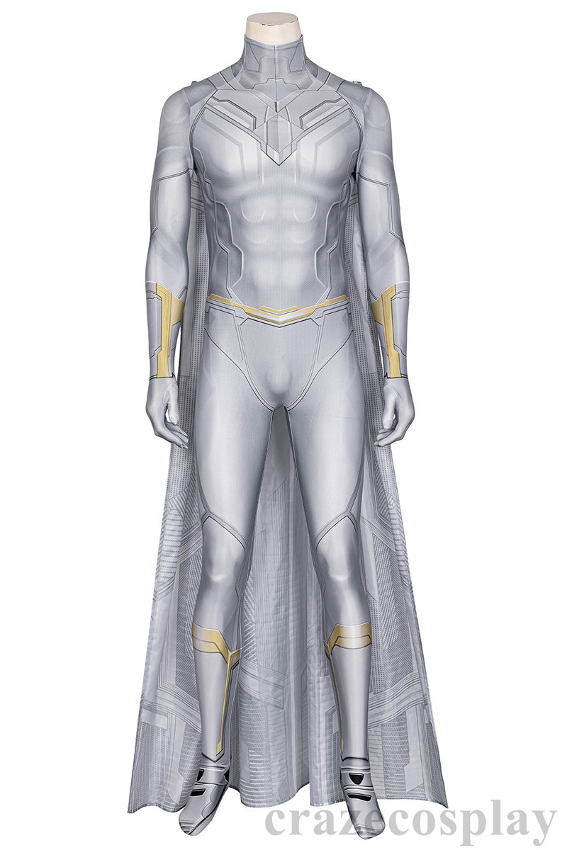 White Vision Cosplay Costumes WandaVision jumpsuit Dress Up Suit Custom Size Supported - CrazeCosplay