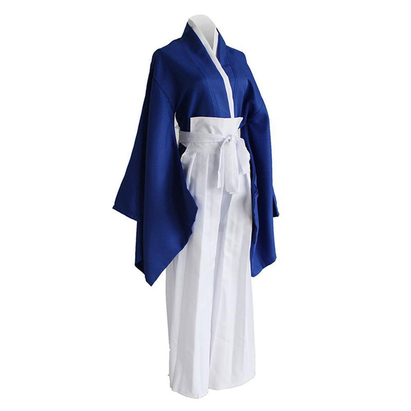 Anime Rurouni Kenshin Himura Kenshin Blue Kendo Kimono Cosplay Costume - CrazeCosplay