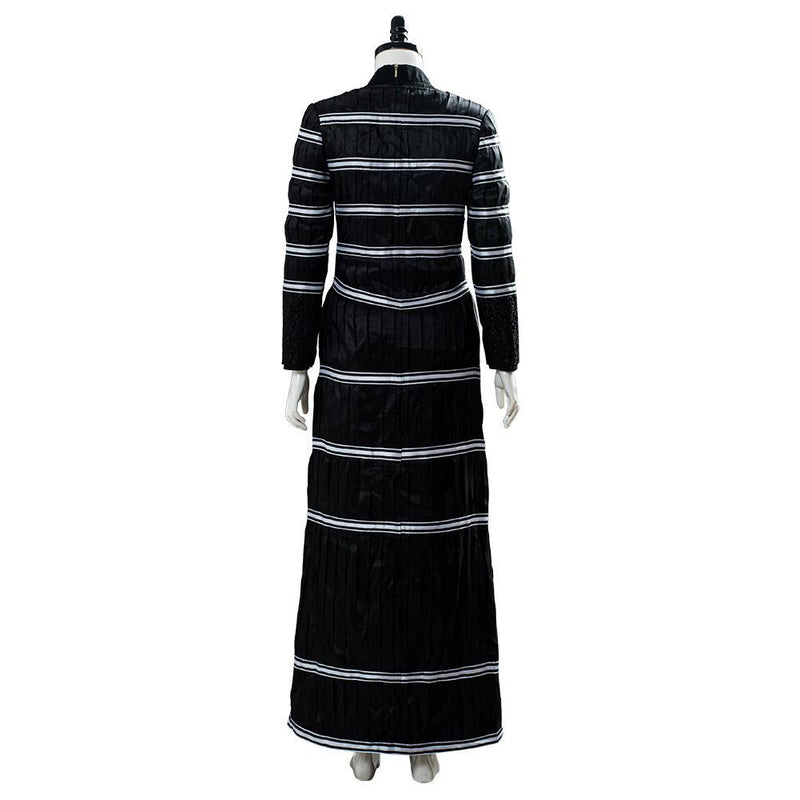 The Witcher Yennefer Of Vengerberg Blouse Trousers Set Stripe Black Thin Coat Cosplay Costume - CrazeCosplay