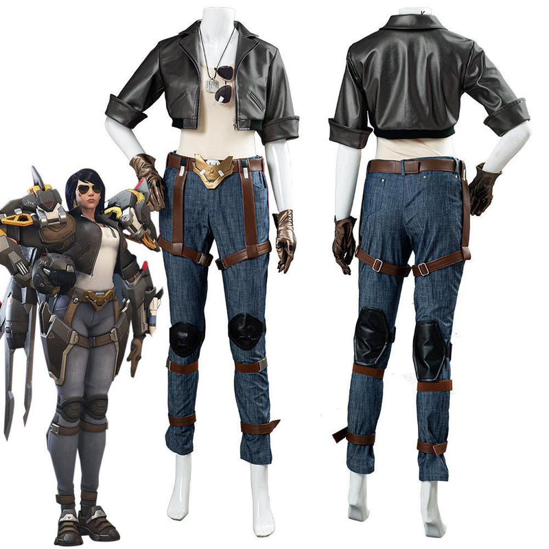 Overwatch Ow Pharah Fareeha Amari Skin Outfit Halloween Carnival Costume Cosplay Costume - CrazeCosplay
