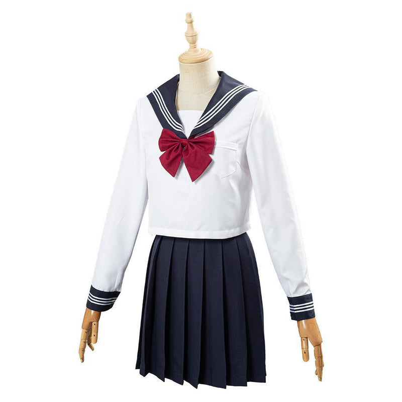 Jk High School Uniform Class Uniform Students Clothing Summer Navy Sailor Suit Cosplay Top Skirt Outfit - CrazeCosplay