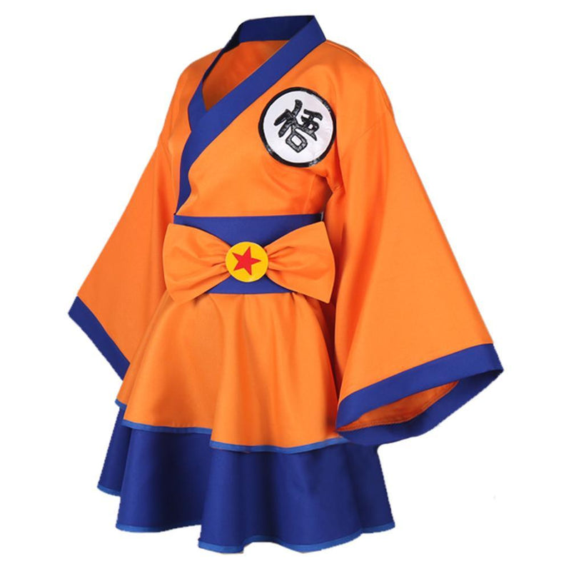 Dragon Ball Z Goku Genderbend Lolita Dress Cosplay Costume - CrazeCosplay