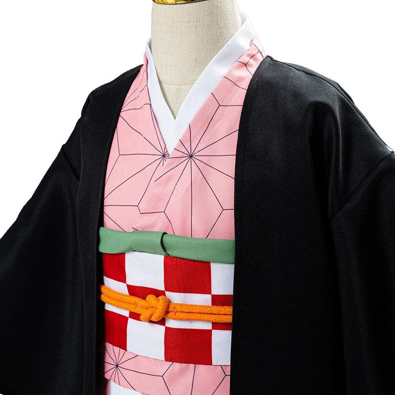 Kid Nezuko costume Demon Slayer Kimetsu No Yaiba Kamado Uniform anime halloween cosplay suit - CrazeCosplay