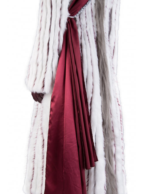 Daenerys Targaryen Dress Game Of Thrones Season 8 Dragon Mother Plush Coat Outfit Halloween Cosplay Costume