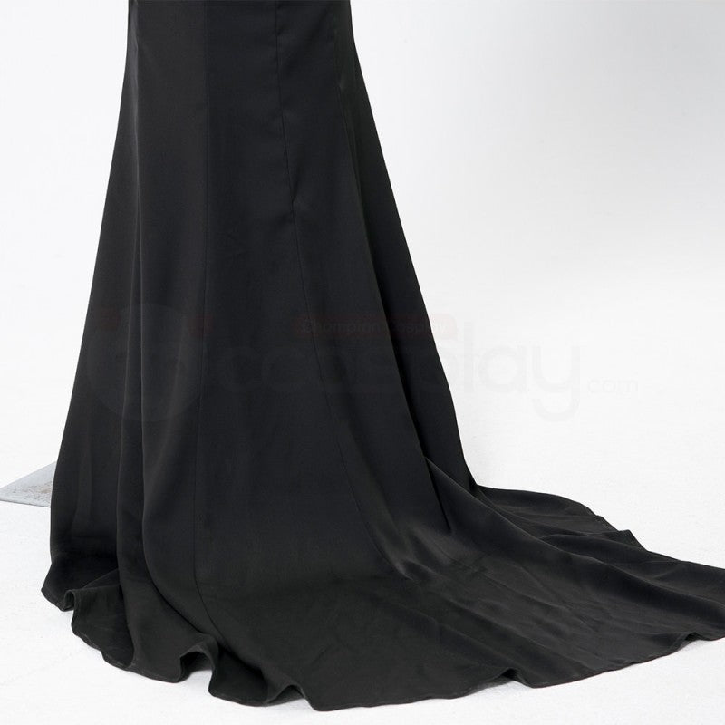 Morticia Addams Black Dress Adult The Addams Family Cosplay Costumes - CrazeCosplay