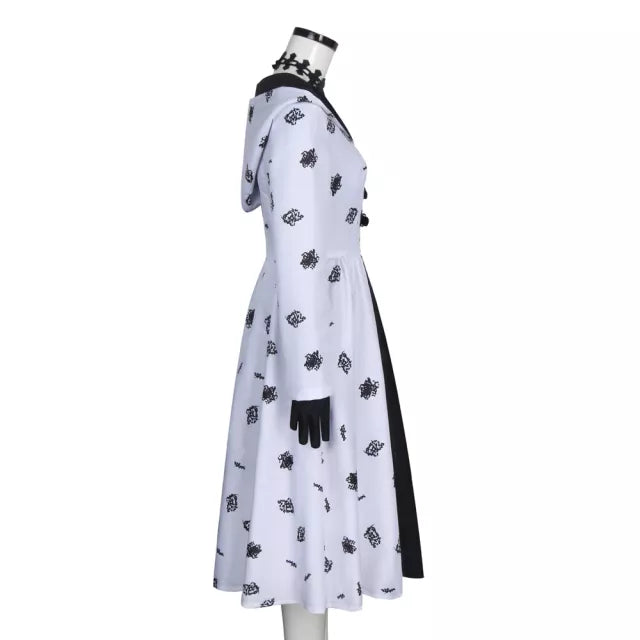 Adults 101 Dalmatians Cruella Deville Halloween Bodysuit - CrazeCosplay