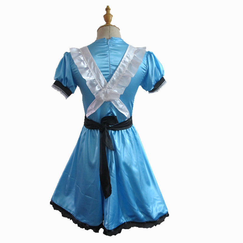 Blue Alice and Wonderland Dress Book Character Costumes for Adults Halloween Cosplay - CrazeCosplay