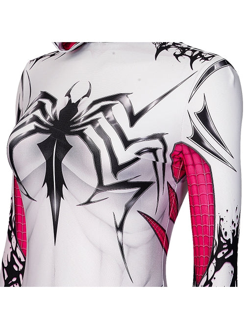 Ghost Spiderman Costume Gwen Halloween Suit for Women Adults - CrazeCosplay