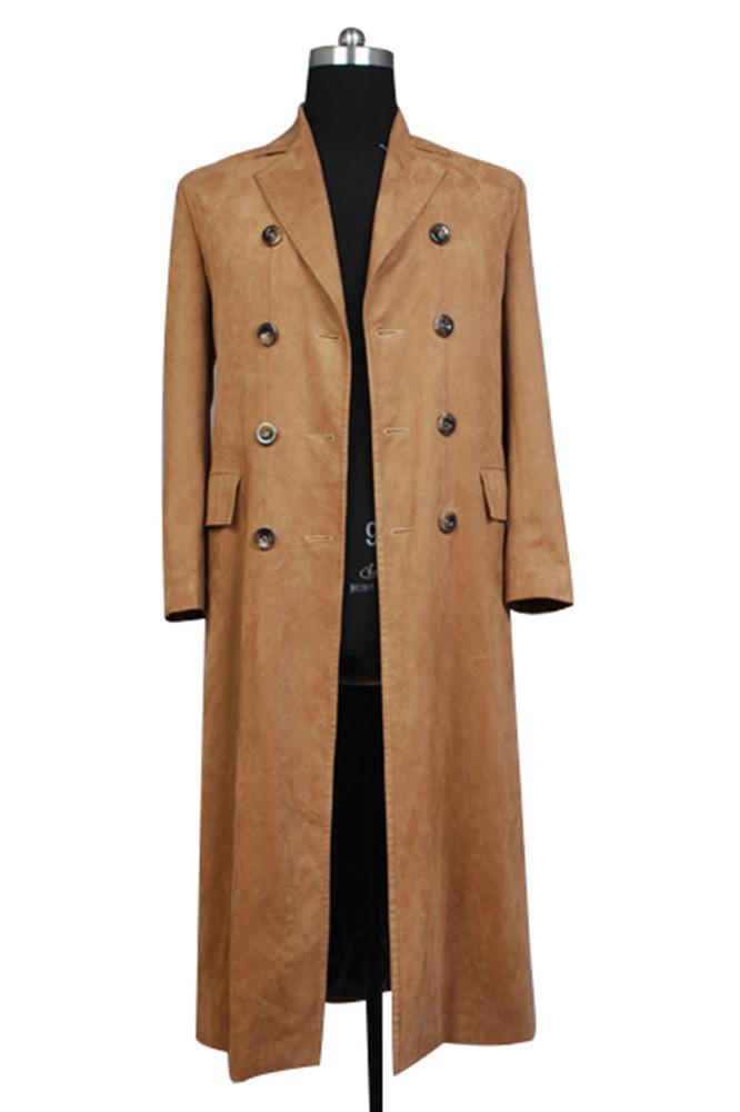 Doctor Who Dr Brown Long Trench Coat Suit Costume - CrazeCosplay