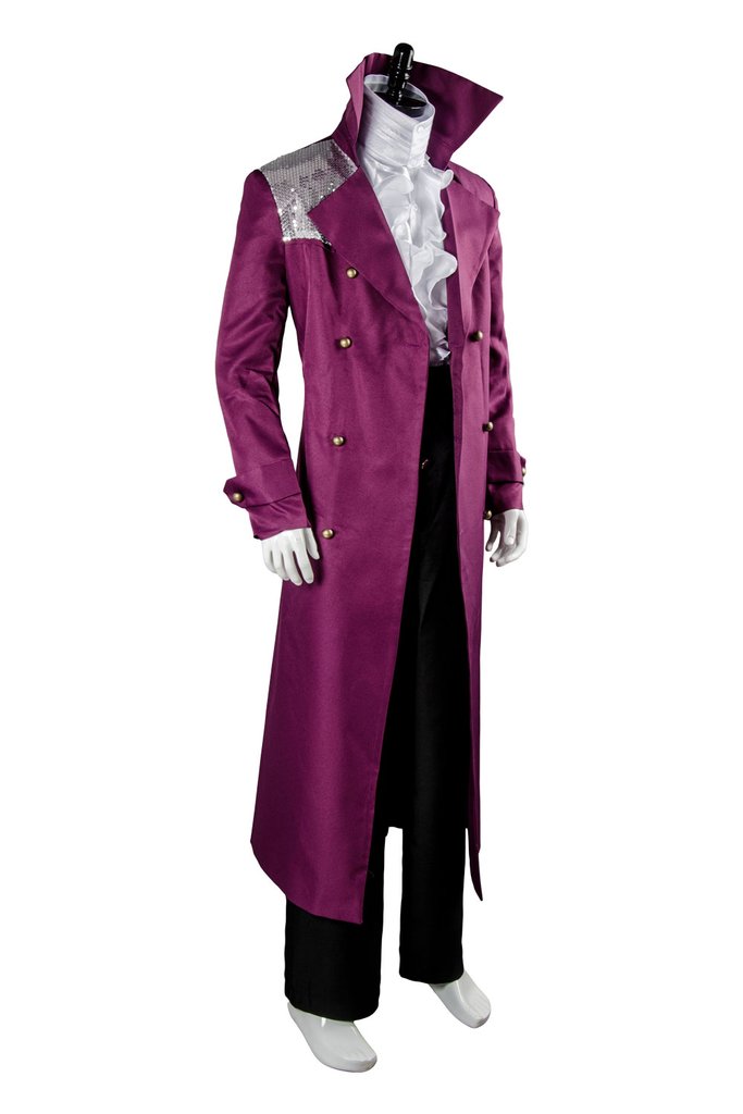 Prince Rogers Nelson In Purple Rain Coat Costume Cosplay - CrazeCosplay