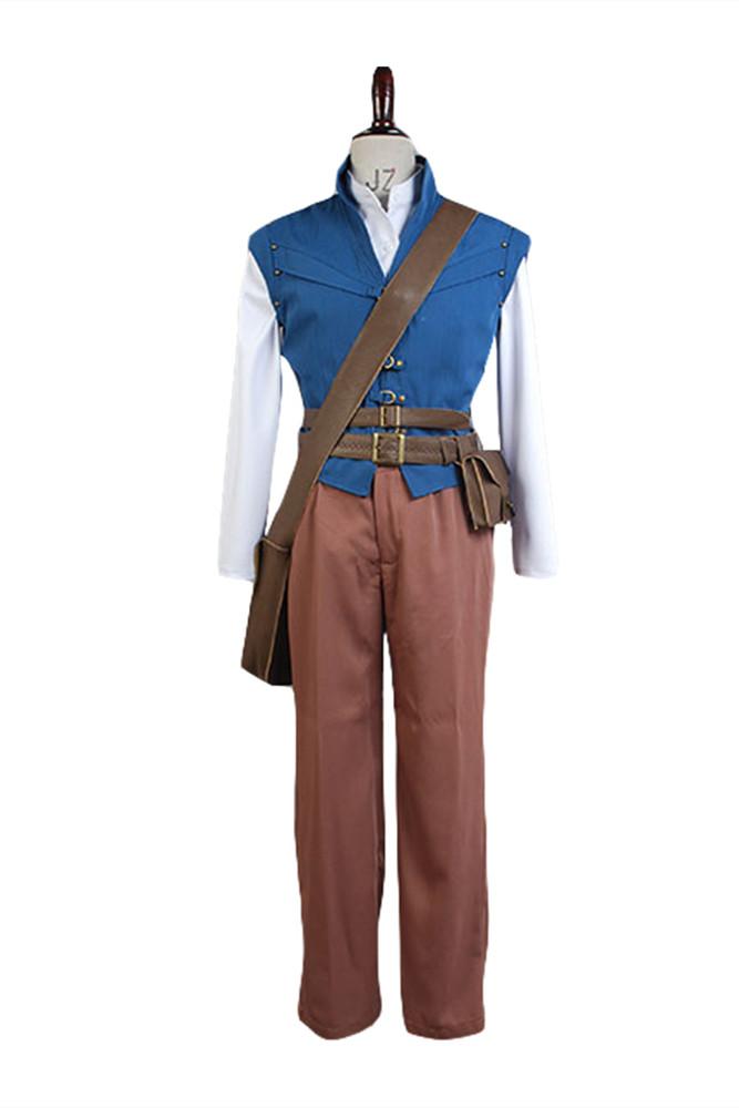 Tangled Prince Flynn Rider Eugene Fitzherbert Cosplay Costume - CrazeCosplay