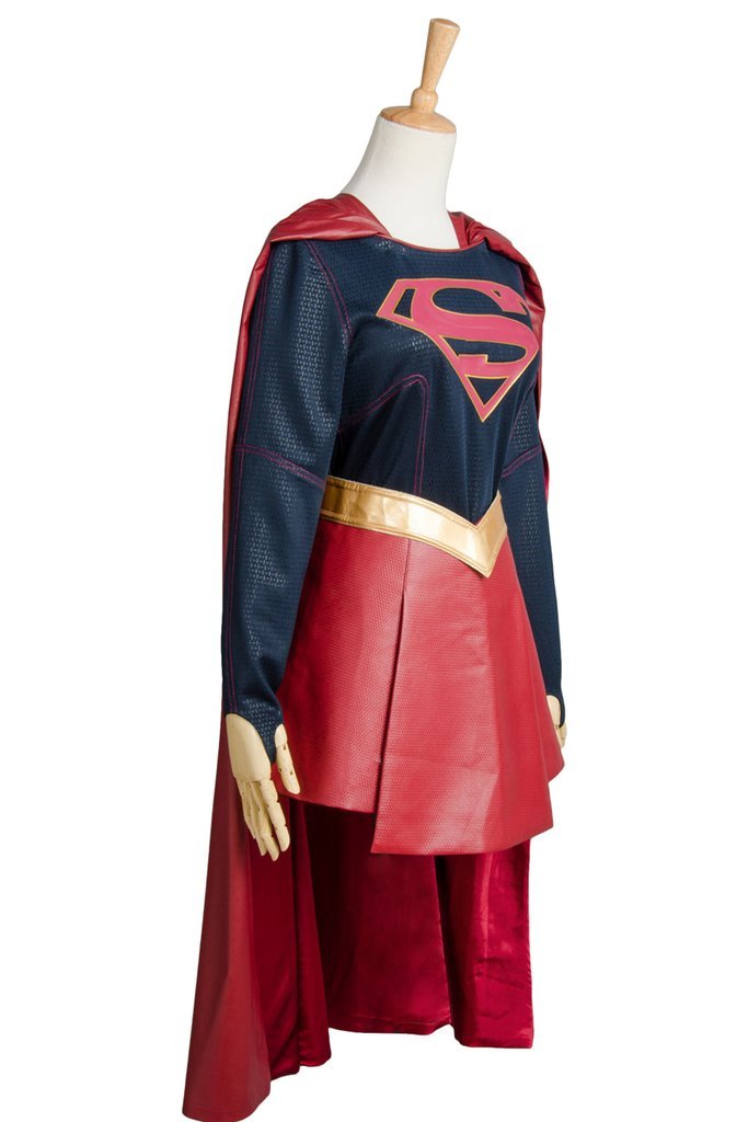 Cbs Supergirl Kara Zor El Danvers Costume Cape Cosplay Costume - CrazeCosplay