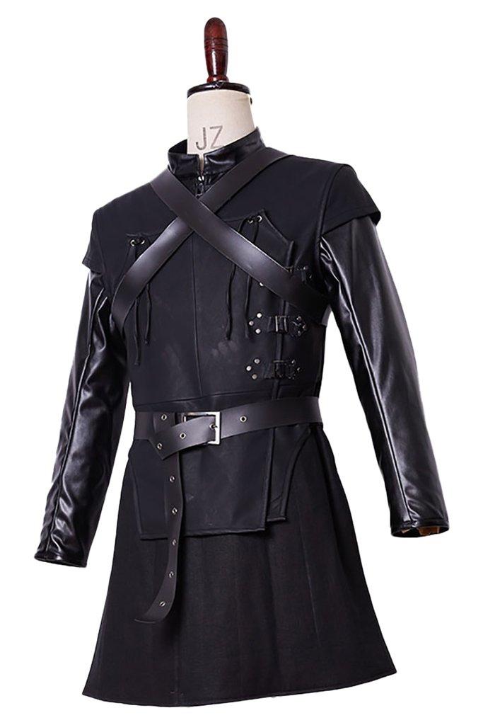 Got Game Of Thrones Jon Snow Nights Watch Crow Black Cloak Cape Outfit Halloween Carnival Cosplay Costume - CrazeCosplay