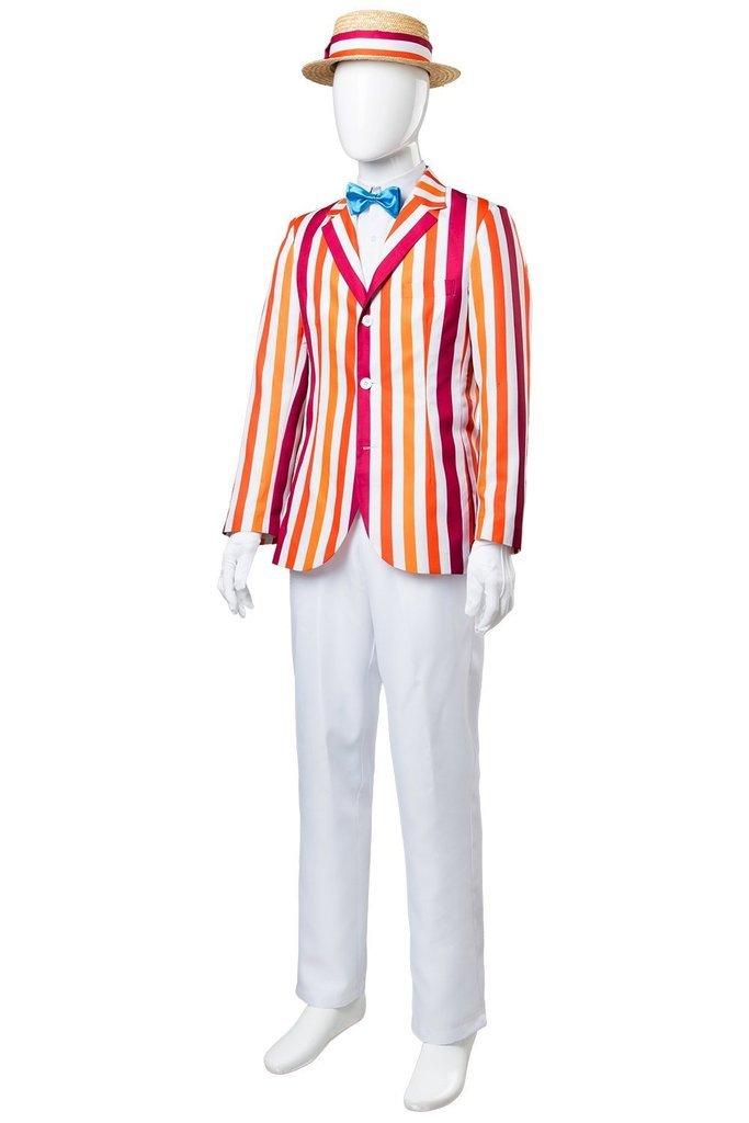 Mary Poppins 1964 Film Bert Dick Van Dyke Suit Cosplay Costume - CrazeCosplay