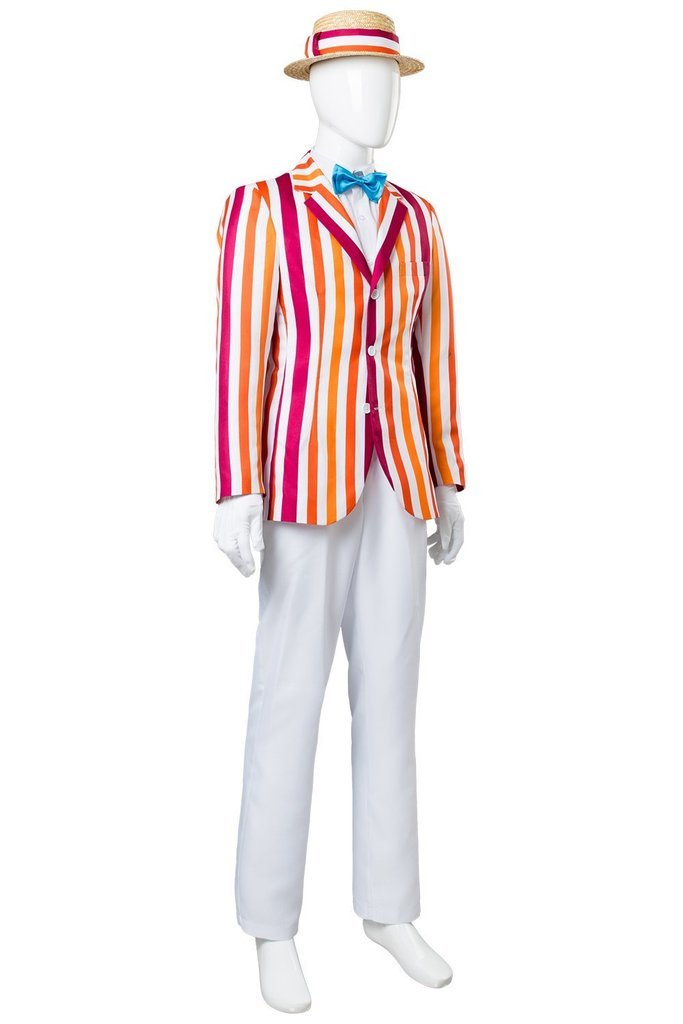 Mary Poppins 1964 Film Bert Dick Van Dyke Suit Cosplay Costume - CrazeCosplay