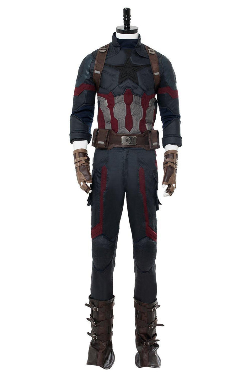 Avengers 3 Infinity War Captain America Steven Rogers Outfit Uniform Suit Cosplay Costume New - CrazeCosplay