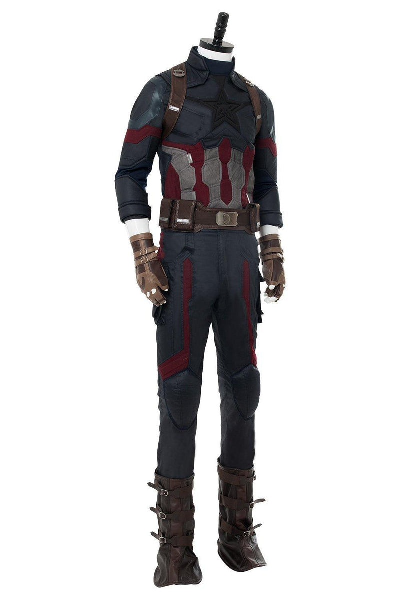 Avengers 3 Infinity War Captain America Steven Rogers Outfit Uniform Suit Cosplay Costume New - CrazeCosplay