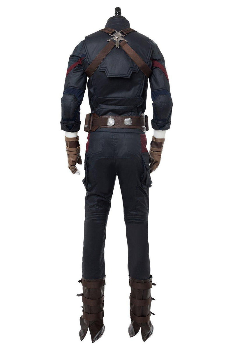 Avengers 3 Infinity War Captain America Steven Rogers Outfit Uniform Suit Cosplay Costume New - CrazeCosplay