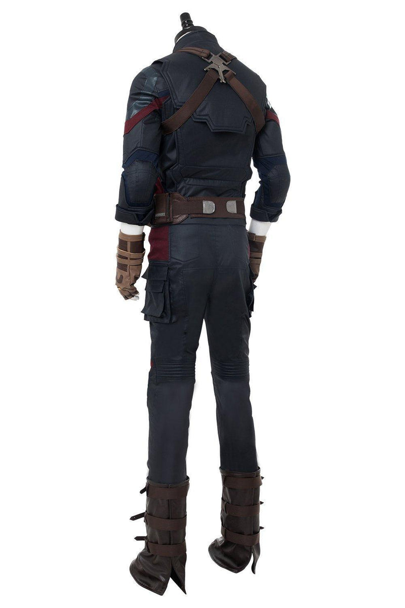 Avengers 3 Infinity War Captain America Steven Rogers Outfit Uniform Suit Cosplay Costume New - CrazeCosplay