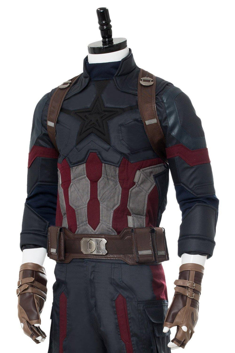 Avengers 3 Infinity War Captain America Steven Rogers Outfit Uniform Suit Cosplay Costume New - CrazeCosplay