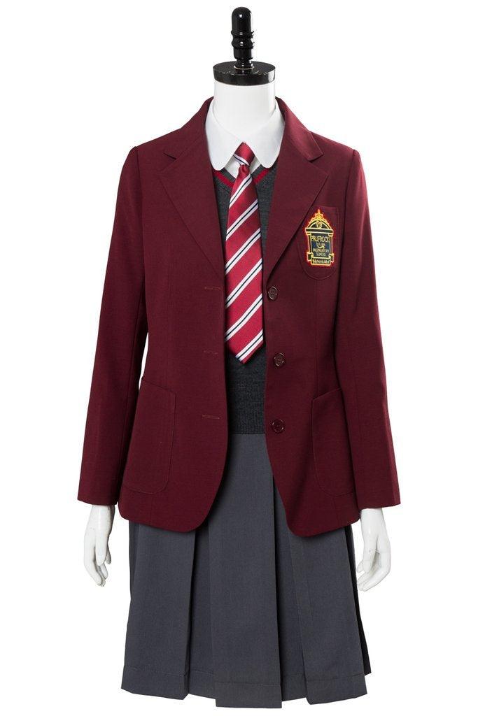 A Series Of Unfortunate Events Violet Baudelaire School Uniform Cosplay Costume - CrazeCosplay