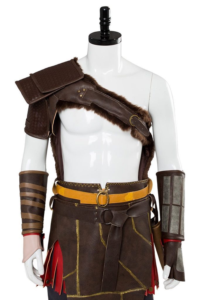 gow God of War 4 Kratos Nordic Spartan Battle Suit Outfit Halloween Carnival Cosplay Costume - CrazeCosplay