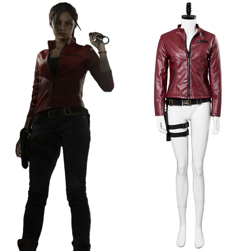 Video Game Resident Evil 2 Remake Claire Redfield Outfit Cosplay Costume - CrazeCosplay