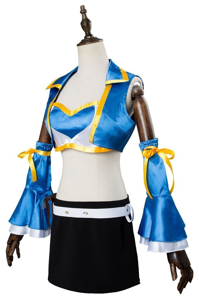 Fairy Tail Season 2 Lucy Heartfilia Outfit Cosplay Costume - CrazeCosplay