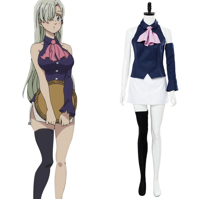 Seven Deadly Sins Movie Prisoners Of The Sky Elizabeth Liones Cosplay Costume - CrazeCosplay