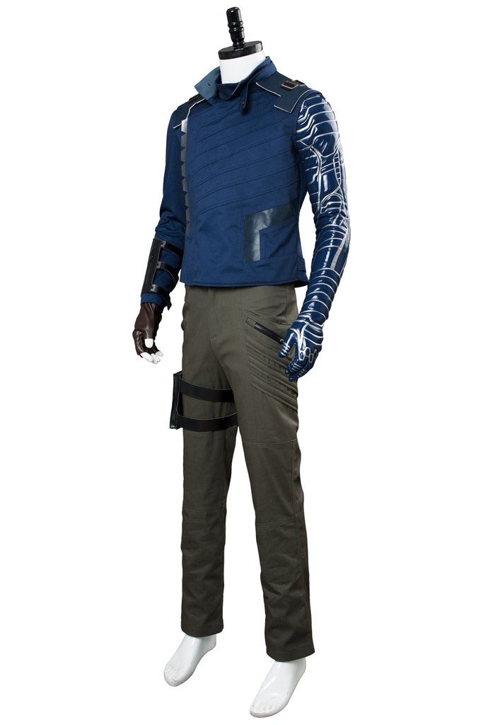 Avengers 3 Infinity War Winter Soldier Outfit Suit James Buchanan Barnes Bucky Barnes Cosplay Costume - CrazeCosplay