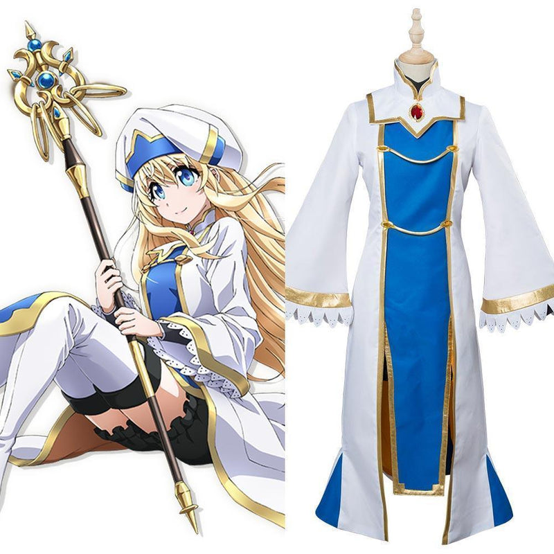 Anime Goblin Slayer Priestess Onna Shinkan Cosplay Costume - CrazeCosplay