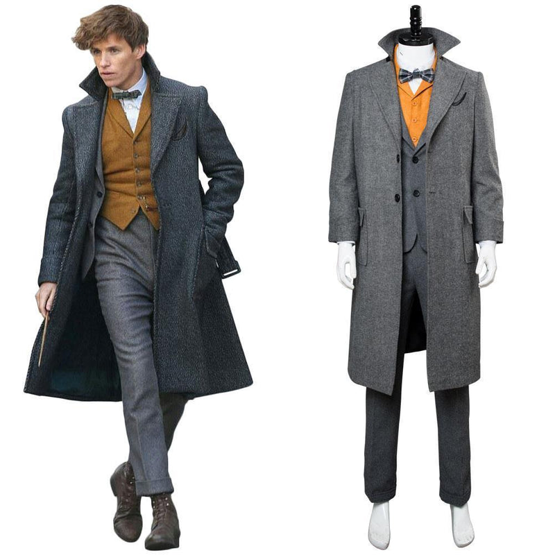 Fantastic Beasts The Crimes Of Grindelwald Newt Scamander Coat Cosplay Costume - CrazeCosplay