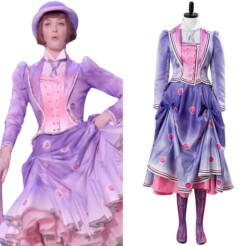 Jane Banks A Cover Is Not The Book Cosplay Hand Panted Mary Poppins Returns 2 Suit Cosplay Costume - CrazeCosplay