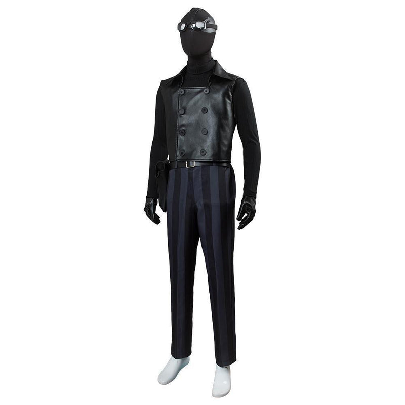 Spiderman Into The Spider Verse Spider Man Noir Cosplay Costume - CrazeCosplay