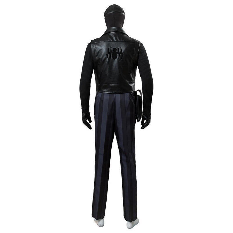 Spiderman Into The Spider Verse Spider Man Noir Cosplay Costume - CrazeCosplay