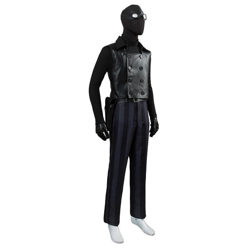 Spiderman Into The Spider Verse Spider Man Noir Cosplay Costume - CrazeCosplay