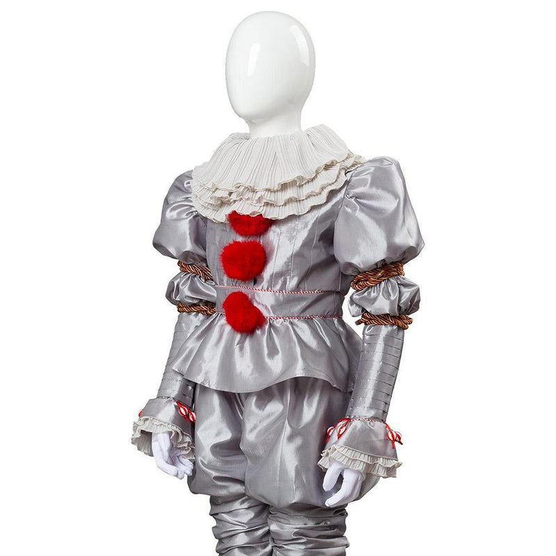 It 2 Pennywise The Clown Outfit Suit Halloween Cosplay Costume For Kids Child - CrazeCosplay