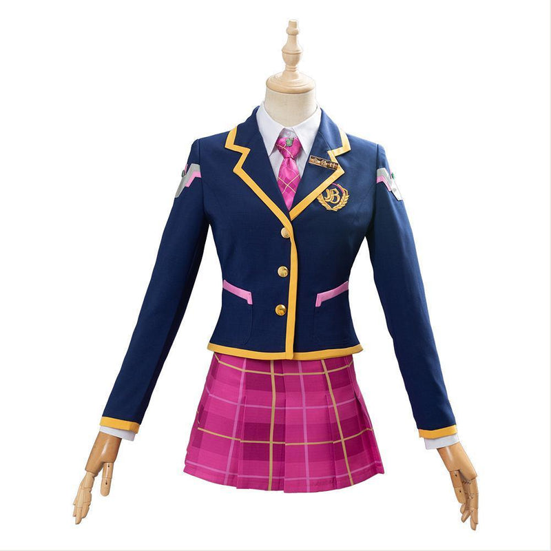 Overwatch Academy Dva Skin Cosplay Costume 3 Year Anniversary Outfit 1 - CrazeCosplay