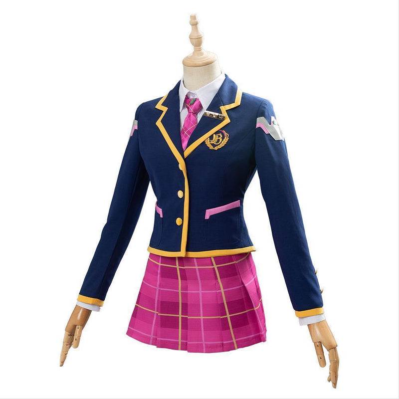 Overwatch Academy Dva Skin Cosplay Costume 3 Year Anniversary Outfit 1 - CrazeCosplay
