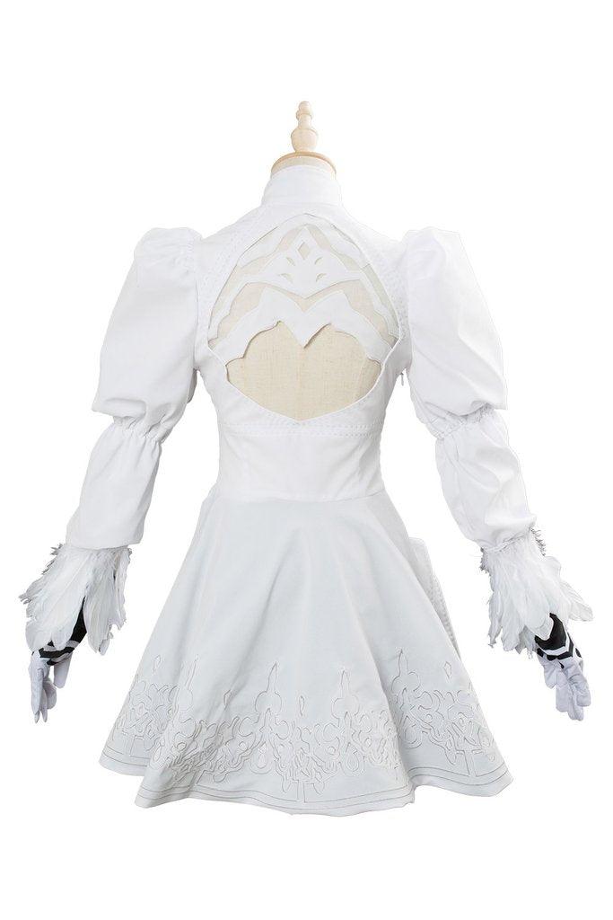 Soul Calibur 6 2B Outfit Cosplay Costume White Version - CrazeCosplay