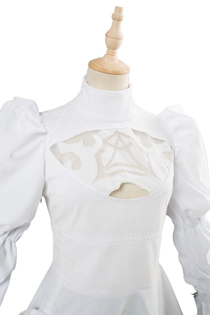 Soul Calibur 6 2B Outfit Cosplay Costume White Version - CrazeCosplay